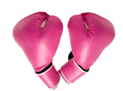 pink boxing gloves